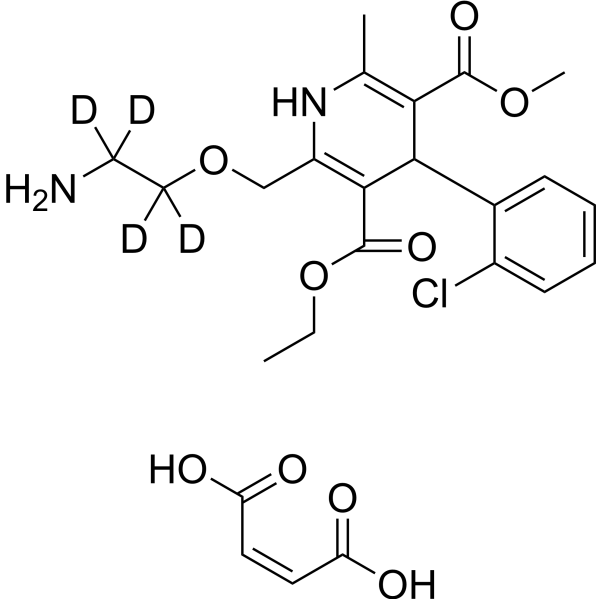 Amlodipine-1,1,2,2-d4 maleate (Amlodipine d4 (maleate)) 1185246-15-4